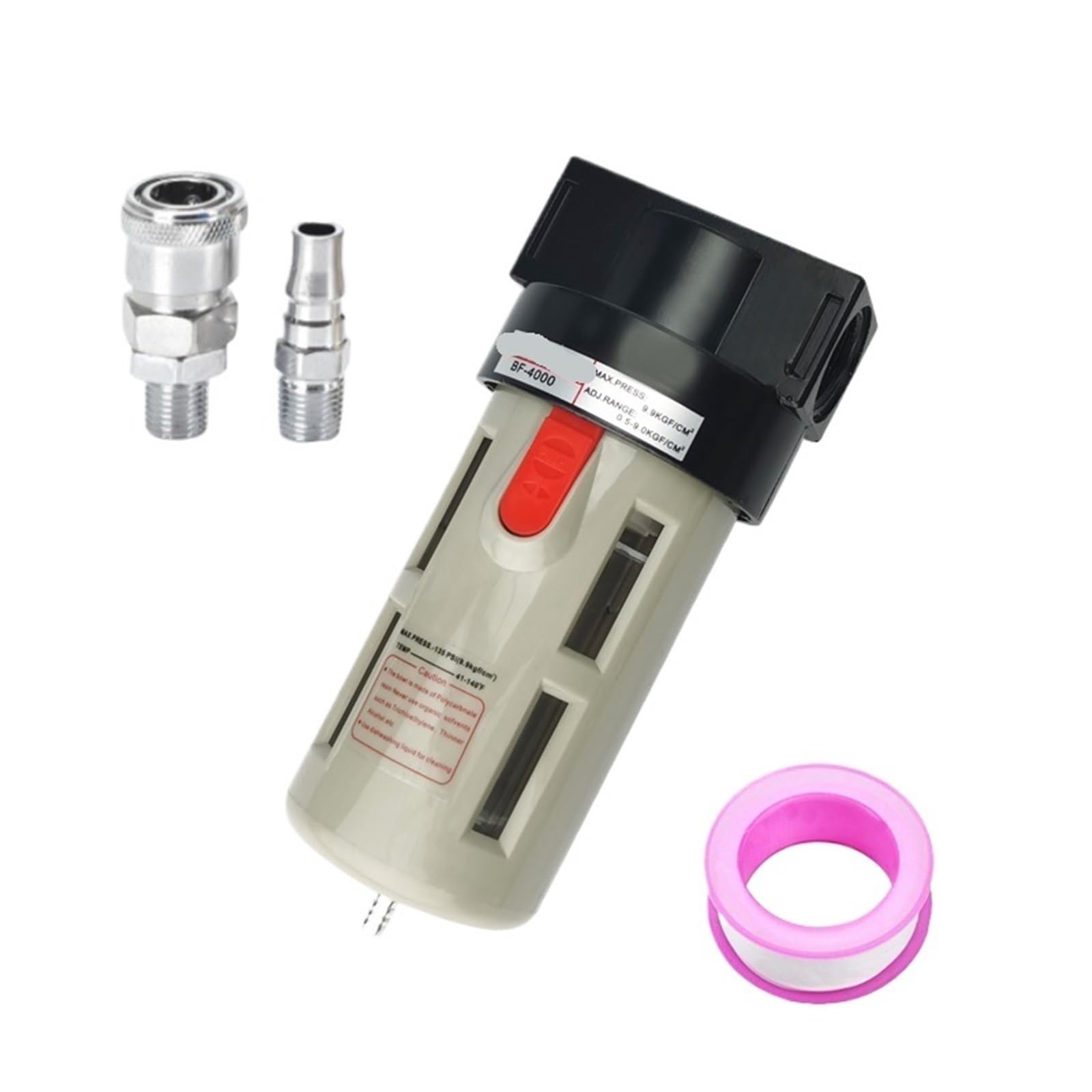 1 sztuka BF4000 1/2'' filtr komponentów pneumatycznych do uzdatniania powietrza filtr sprężarki powietrza separator oleju i wody (tylko BF4000)