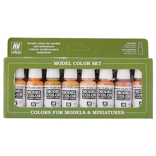 MODEL COLOR SET: Colores Acrílicos Piel – 8 Hobby Colors