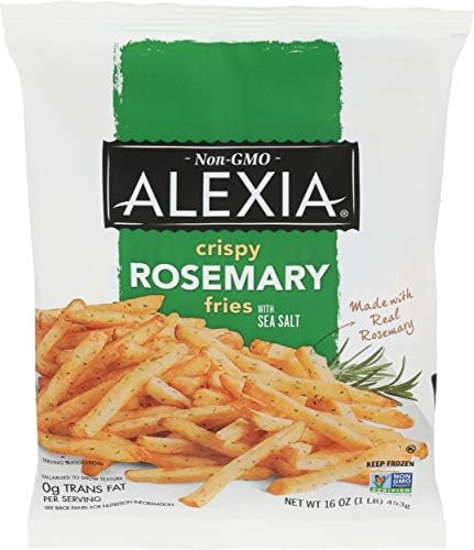Alexia Crispy Rosemary Fries with Sea Salt, Non-GMO Ingredients, 16 oz (Frozen)