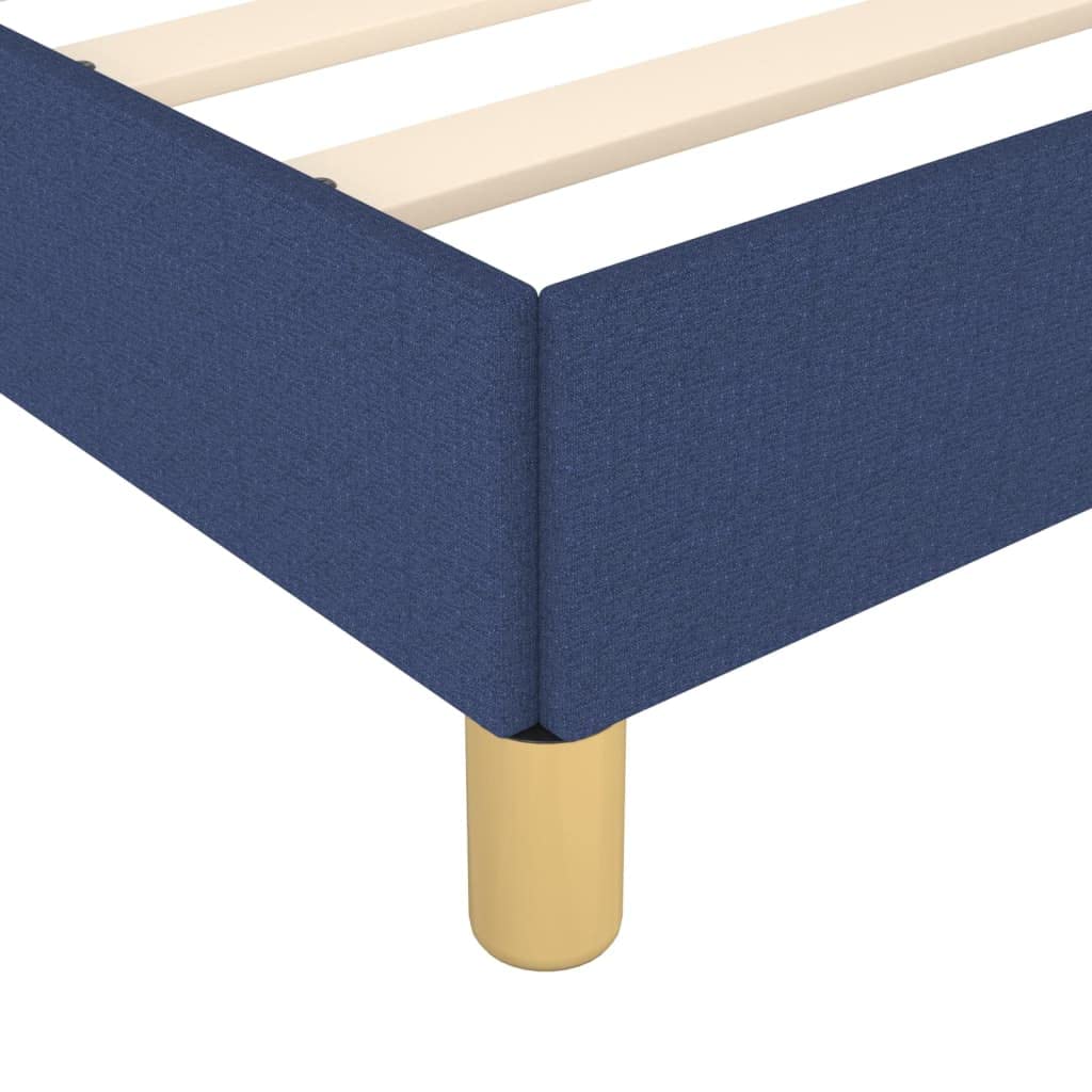Struttura letto blu in tessuto, 90 x 200 cm, con doghe in compensato, stabile mobile per camera da letto, senza materasso, con istruzioni di montaggio (lingua italiana non garantita), comodo