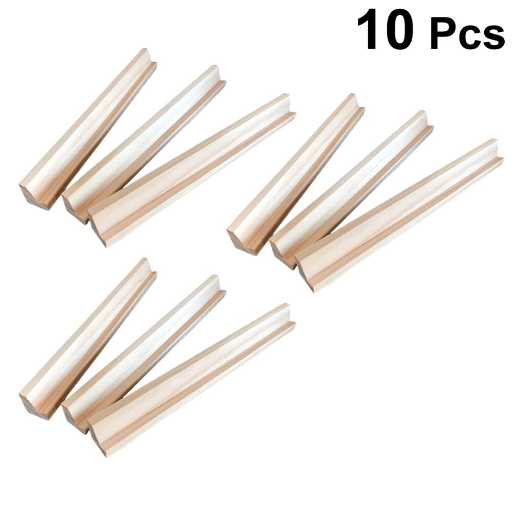 BESPORTBLE 10pcs 19cm Wooden English Letters Bases Decor Paintable Thick Home Letters Wall Decor