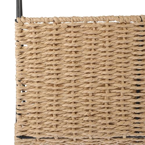 Panier de rangement en corde de papier et fer pour snacks et objets - 7