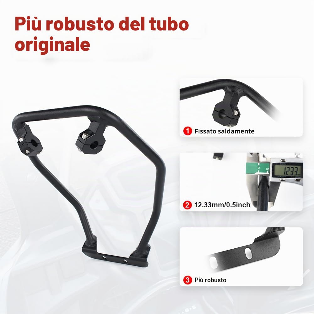 Xitomer Supporto per parabrezza GPS per parabrezza adatto per Africa Twin 2016-2019, supporto per telefono per moto, staffa per parabrezza moto per montaggio parabrezza Africa Twin, staffa GPS