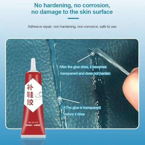 Image of Shoe Repair Glue, 60ml Waterproof & Quick-Drying Footwear Adhesive, Instant Strong & Flexible Fabric Glue for Sole Repair, Sneakers, Boots, All Types of Shoes - Pack of 1