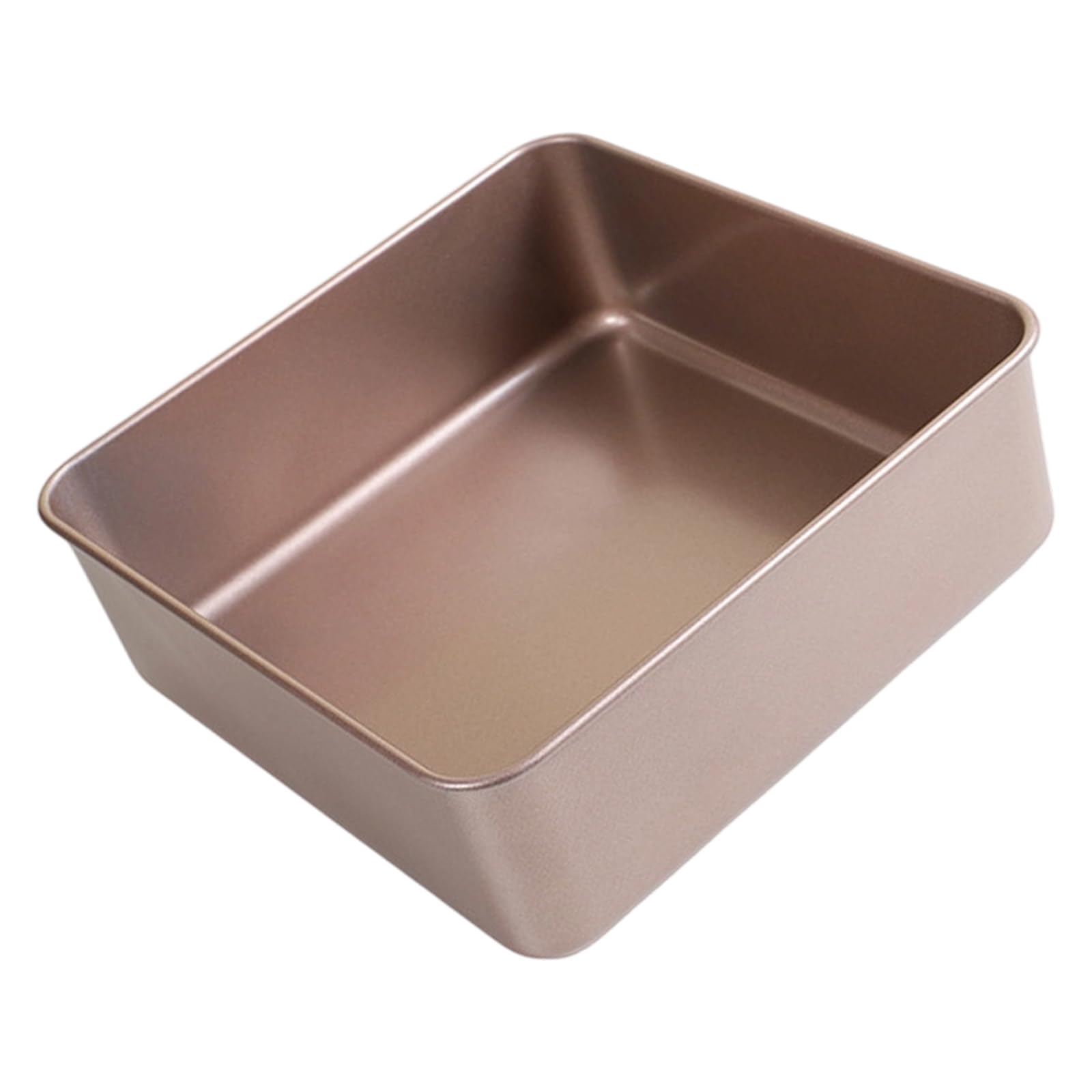 Teglia quadrata antiaderente Stampo per torte da parete in metallo con rivestimento a rilascio facile per l ' uso a bagnomaria e la preparazione dolci domestici Teglia quadrata Castella Bakeware