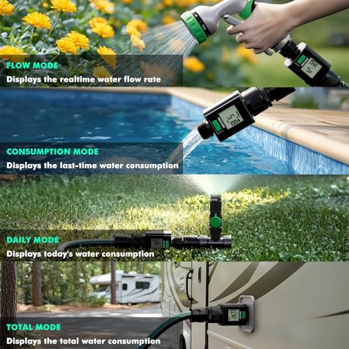 Débitmètre d'eau intelligent RESTMO pour tuyau d'arrosage de jardin - 7