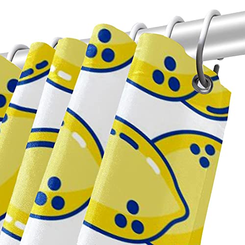 Rideau de douche citrons imperméable fini les éclaboussures en salle de bain