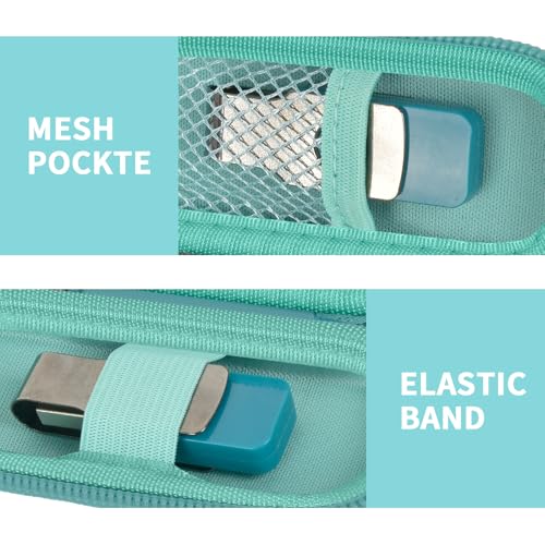 Image of USB Flash Drive Case, SD Card /Thumb Drive /Memory Cards Holder, Bag Only | SDXC /SDHC Storage, Electronic Accessories Organizer for SanDisk / for Samsung, for Students /IT /Office /School /Travel, Mint
