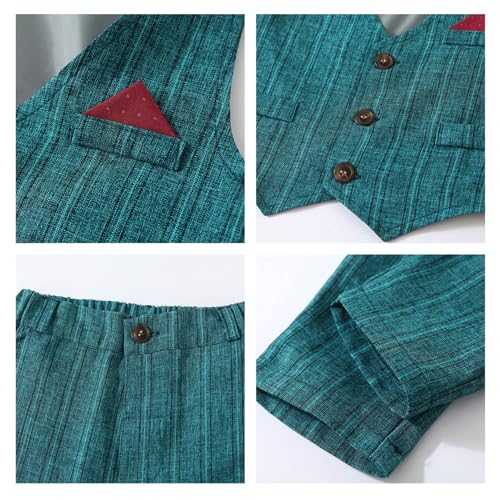 Image of Volunboy Toddler Suit Boys Formal Wedding Guest Dress Outfit | graduation dress clothes, gentleman ring bearer bowtie outfit, back-to-school pants set, birthday photoshoot dressy outfit