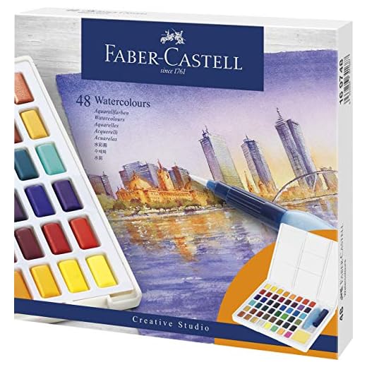Faber-Castell 169748 - Estuche con 48 acuarelas de colores