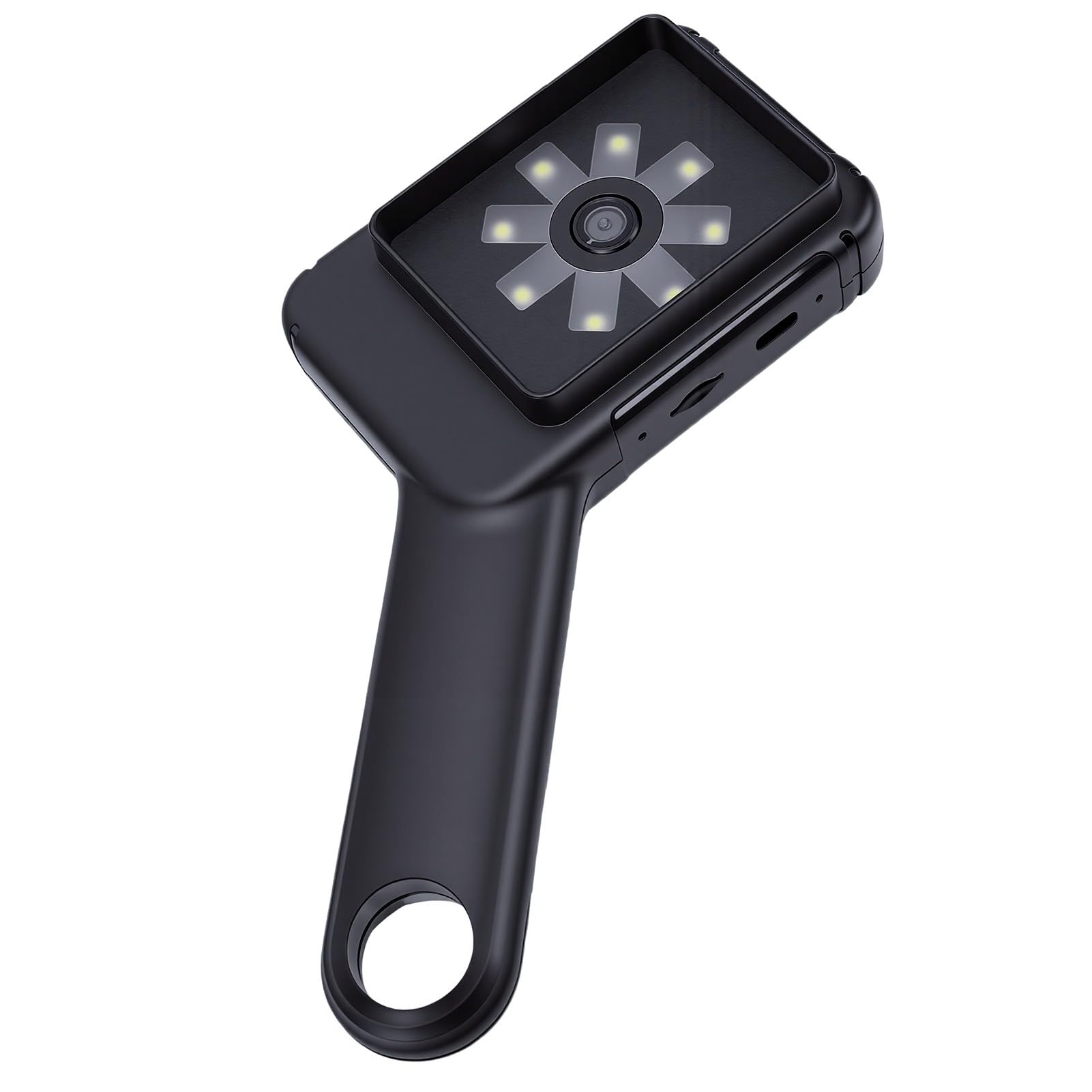 Goshyda Microscopio Digitale Portatile con Schermo da 2,8 Pollici, 8 Luci