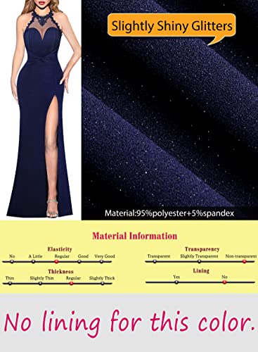 Image of VFSHOW Womens Formal Halter Keyhole Back Prom Gala Maxi Dress Evening Gown