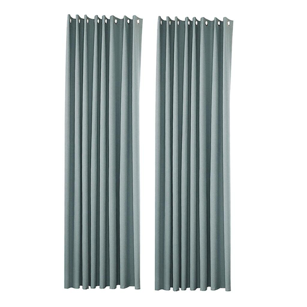 VELURA 2xOutdoor Curtains for Garden Patio of Pavilion Beach 134x210cm Blue|2 Panel Curtain| Curtains Drapes & Valances| Window Treatments & Hardware-image-6