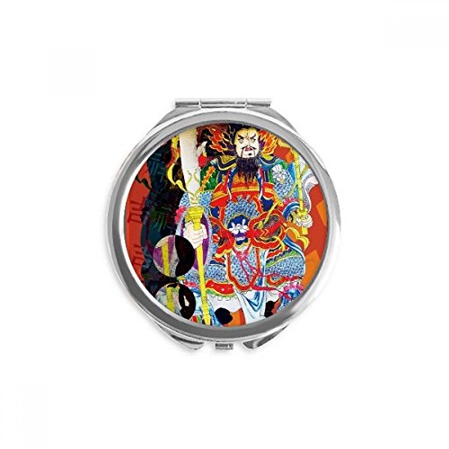 Miroir de poche printemps bonne année pour maquillage nomade multicolore
