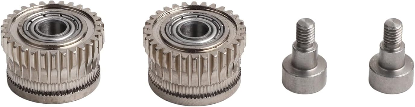 All Metal Extruder Drive Gear, For K1/K1C/K1 MAX/Ender 3-V3/V3 Plus, Hardened Steel Dual Gear Kit, For PLA For Tpu For Petg ABS Filament, Enhanced Grip And Consistency, For 3D Printer