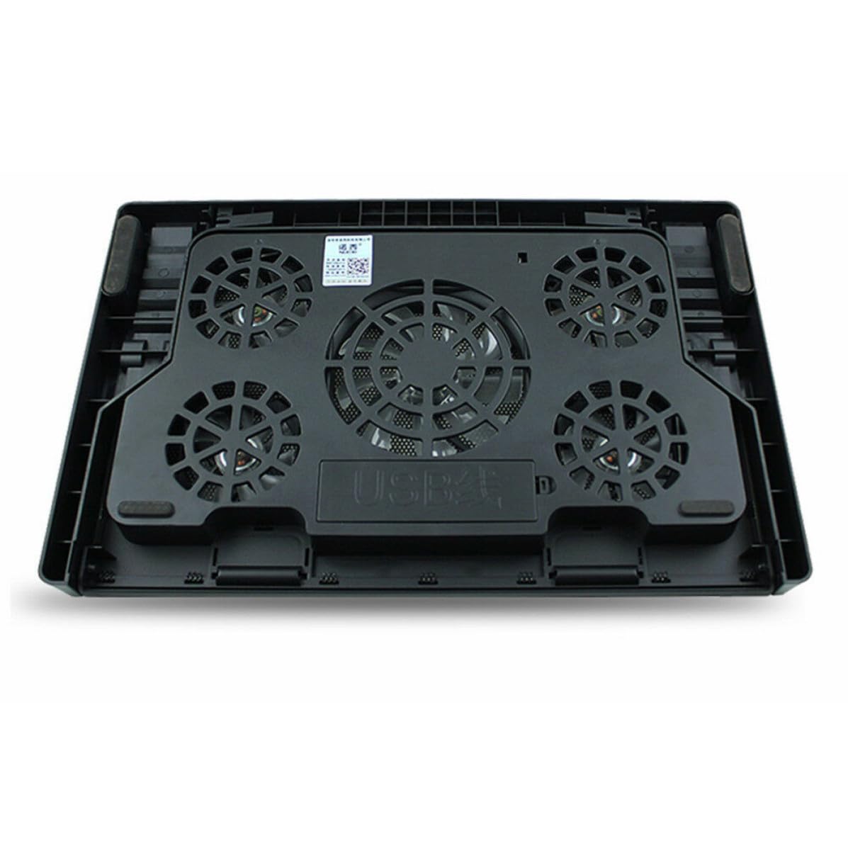Toddmomy Base Refrigeradora para Ordenador Portátil 5 Ventiladores Ultra Silenciosos, Diseño Antideslizante y Ajuste Multiángulo Adecuado para Celebracion Verano