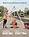 VEVOR Confined Space Tripod Kit, Heavy Duty Rescue Tripod Lifting Hoist 2600 lbs Winch, 4.76 ft Adjustable Legs, 98.5 ft Cable Portable Kit, 32.8 ft Fall Protection, 5.25-8.04 ft Working Height