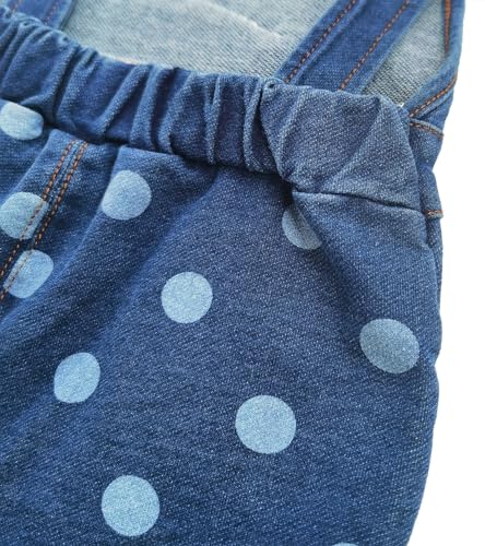 Image of Baby Pant Set, Toddler Overalls Set, Ripped Jean Workwear Set, Pink Flower Cute Cartoon