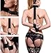 BDSM Sex Bed Bondage Restraints Kit Set Toys Straps Cuffs for Ankles and Hands Thigh Ankle and Wrist Restraints Set Sex Handcuff Hand Cuff Bracelets Set for Women Adults Bedroom Toys Couples Sweater