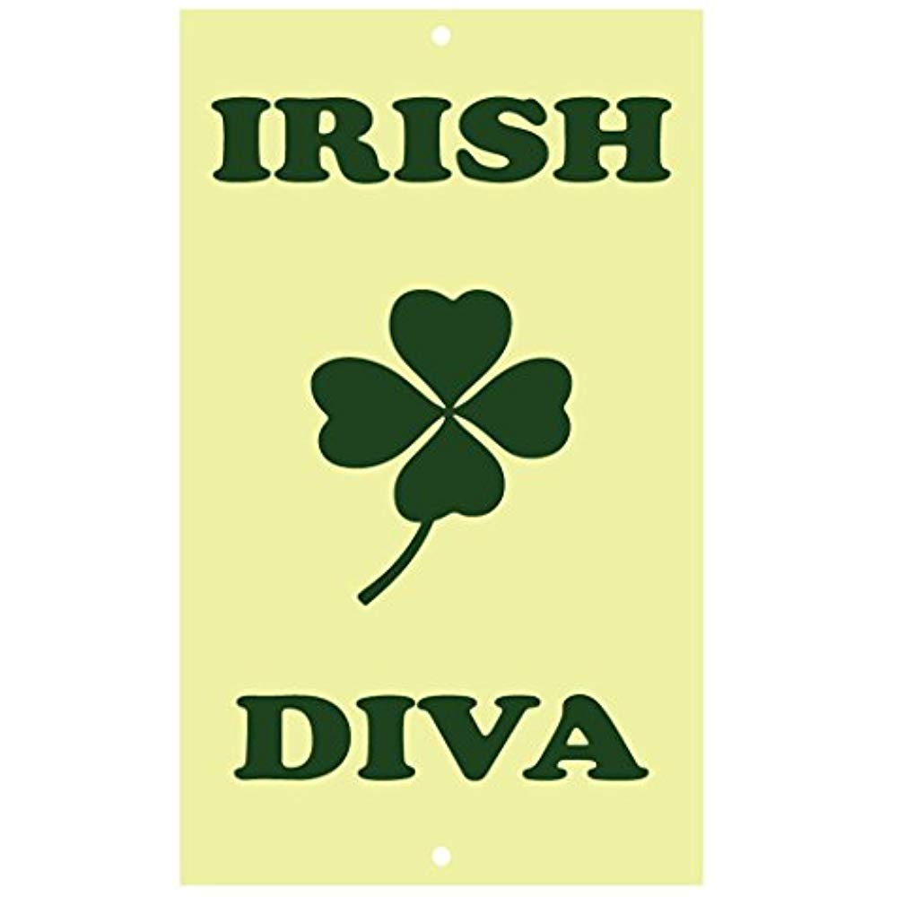 Biopracess Metal Sign 8x12 Inches Irish Diva