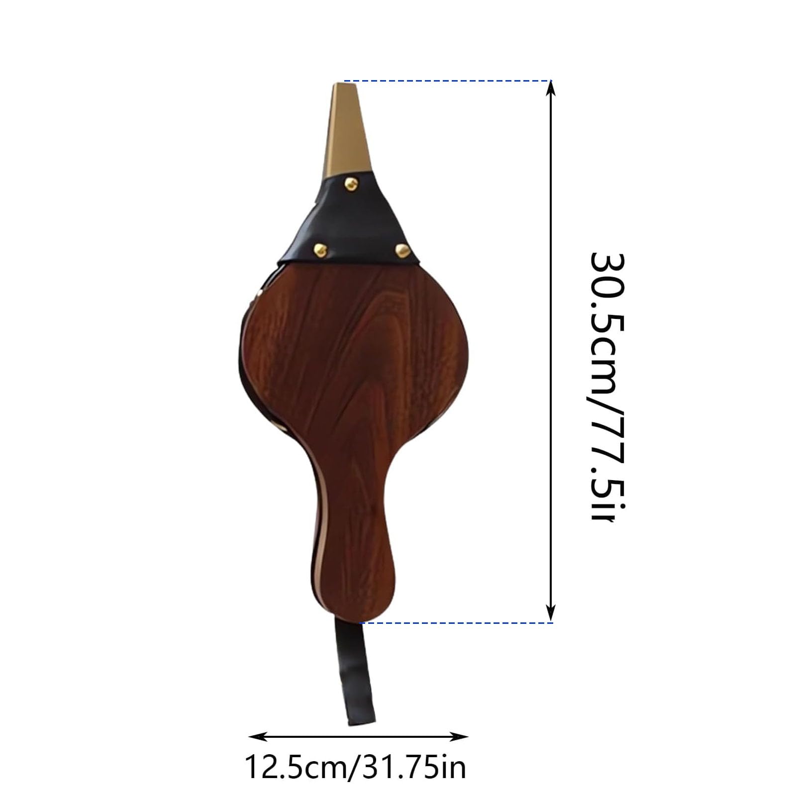 Soffietti In Legno, Soffietto Per Barbecue, Soffiatore Manuale Per Camino, Soffietto Per caminetto, Usato Per Barbecue All'Aperto, Campeggio, Fate Fuoco Del Camino Marrone (30.5 Standard)