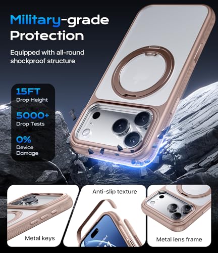 Image of iPhone 17 Pro Max Case with Stand for Women /Men, Strong Magnetic for iPhone