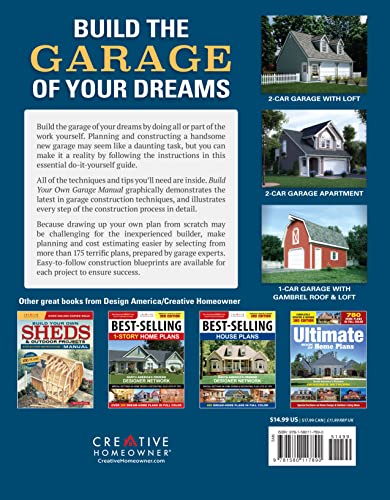 Build Your Own Garage Manual: More Than 175 Plans: Step-By-Step Instructions (Creative Homeowner) Techniques, Tips, Diagrams, and More for DIY Building, plus a Catalog of Available Plans - Image 2