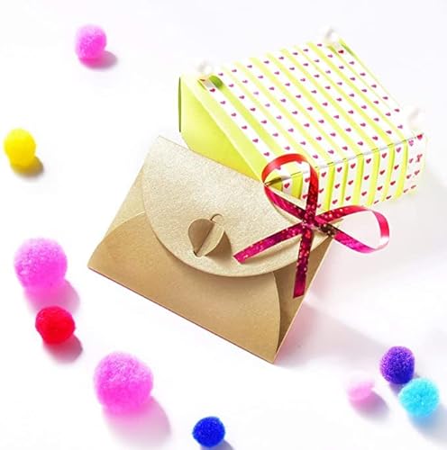 20 Pezzi Chiusura a Cuore Buste, Buste di Carta