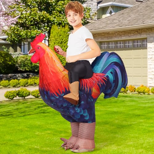 Disfraz Inflable de Pollo para Niños 55 pulgadas miniatura 5