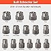 THINKWORK Damaged Screw Extractor Set, 2-21mm, 39-Piece Broken Bolt Extractor Kit, 3/8