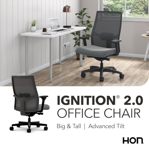 Image of HON Ignition 2.0 Big and Tall Ergonomic Office Chair, Desk Chair, Ash