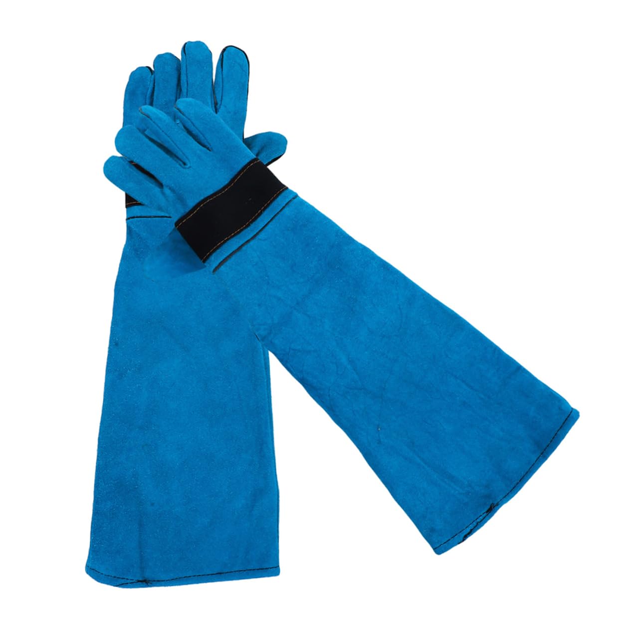 Abaodam Guantes de Protección contra Mordeduras para Perros y Gatos Guantes de Aseo de Sintético Accesorios para Baño y de Mascotas Azul