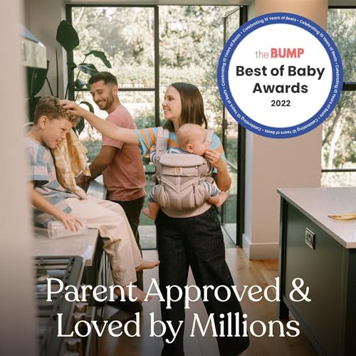 Ergobaby Baby Carrier, 4-Position Omni 360 Cool Air Mesh for Newborn to Toddler (0-3 yrs), Ergonomic Child Carrier & Backpack, Pearl Grey - Image 7