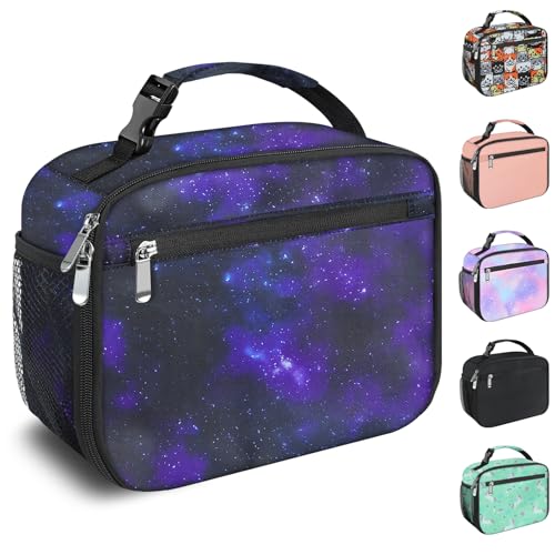 Kids Lunch Box for Boys Girls Lunch Bag Insulated Durable Lunchbox Children Lunch Tote Bag for School Star