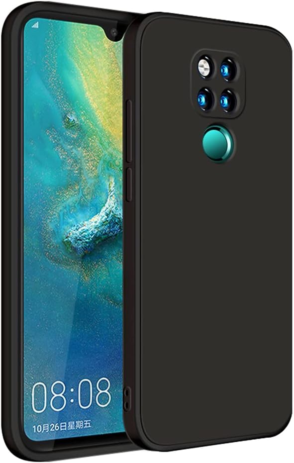 Huawei Mate 20X Silicone Case, Slim Liquid Silicone Gel Rubber Shockproof Anti-Scratch Protective Cover for Huawei Mate 20X Black