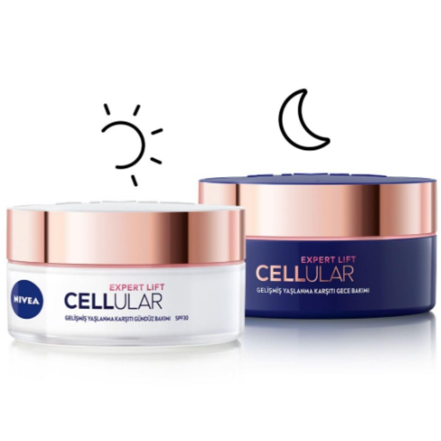 Nivea Cellular Expert Lift Saf Bakuchiol Gelişmiş Yaşlanma Karşıtı Gündüz Ve Gece Yüz Kremi 50ml