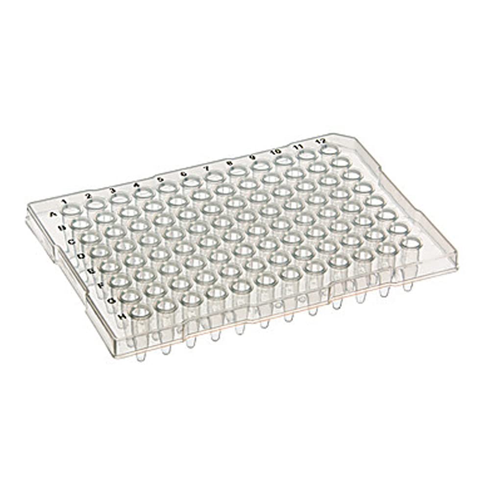 3420-00-520LF 96-Well ABI-Style PCR Plates, Semi-Skirted, ABI-Type, Clear, Pack of 10
