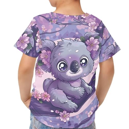 Image of JEOCODY Boys Girls Graphic Tees Funny 3D Printed Short Sleeve T-Shirts 3-16T