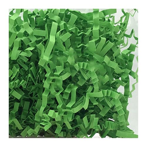 QUXVUIS Ripieno di carta sminuzzato di erba pasquale Accattivante decorazione per feste di coriandoli fai-da-te Forniture per imballaggio per l'aula scolastica, verde pappagallo