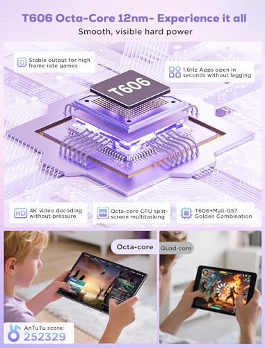 Image of 2025 Tablet 10.4 inch Android 15 Tablets with Keyboard Stylus Mouse: 2K IPS Tablette (2000x1200), 36GB+256GB(1TB TF), 5G /2.4G Dual WiFi, 8-Core 1.6GHz, 8000mAh,8+13MP, Widevine L1- Black
