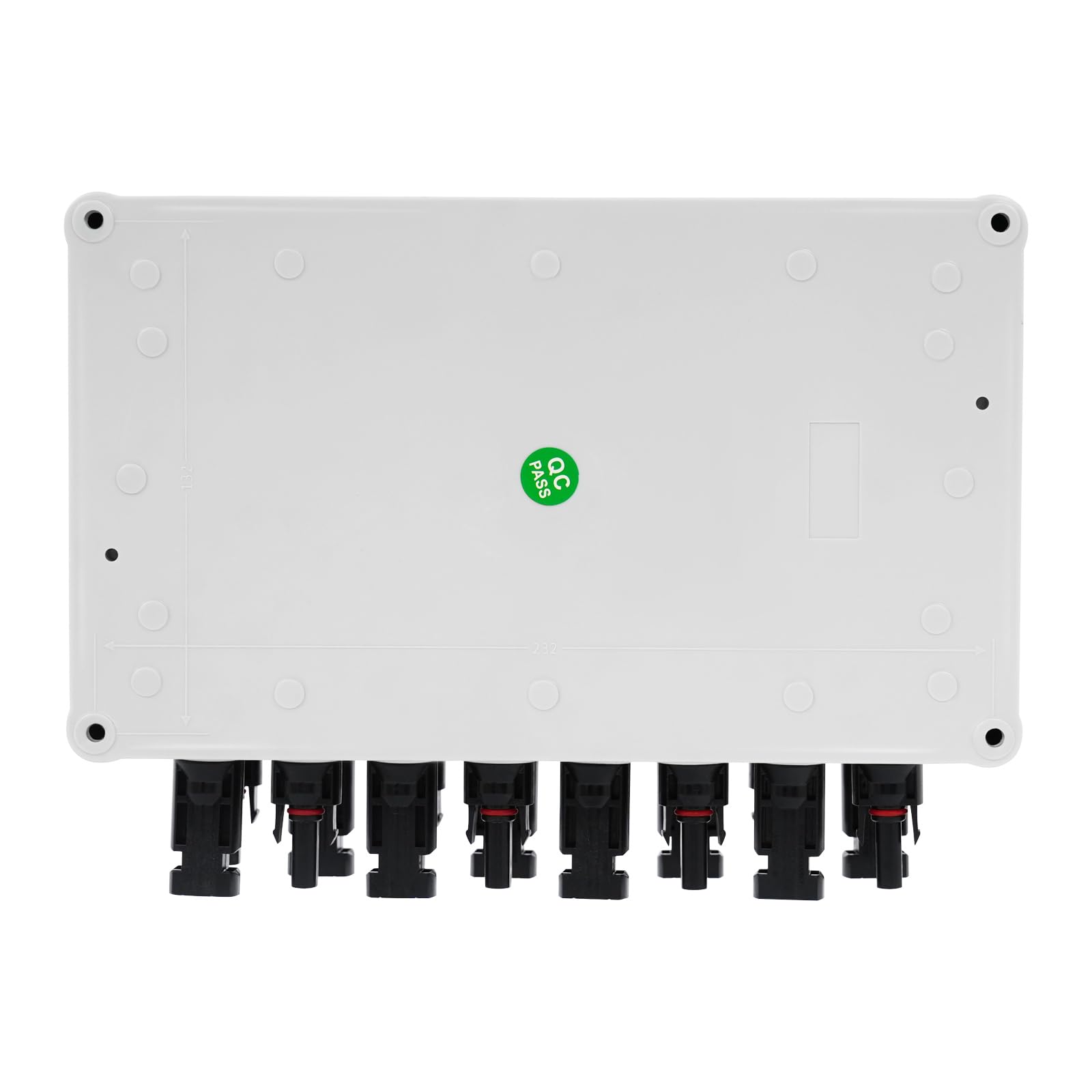 Überspannungsschutz PV DC Trennschalter PV Anlage mit Solarstecker MC4-Stecker 400V 40KA Leitungsschutzschalter Anschlusskasten IP67 Wasserdicht Blitzschutz für Photovoltaik (30A, 4-in 4-out)