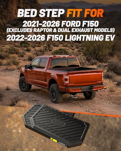 Image of WOLFBOX Bundle: G900 Tripro 4K+2.5K+1080P 3-Channel Mirror Dash Cam (Includes 256GB Card) & Retractable Tailgate Bed Step for 2021-2026 Ford F-150 /Lightning EV