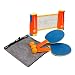 Harvil Portable and Retractable Table Tennis Net Set to-Go with Free Balls, Rackets, and Mesh Bag