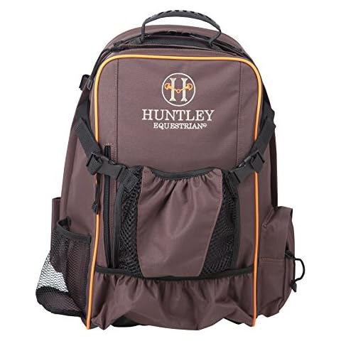 Huntley Equestrian Deluxe Equestrian Backpack, Brown, One Size Cover