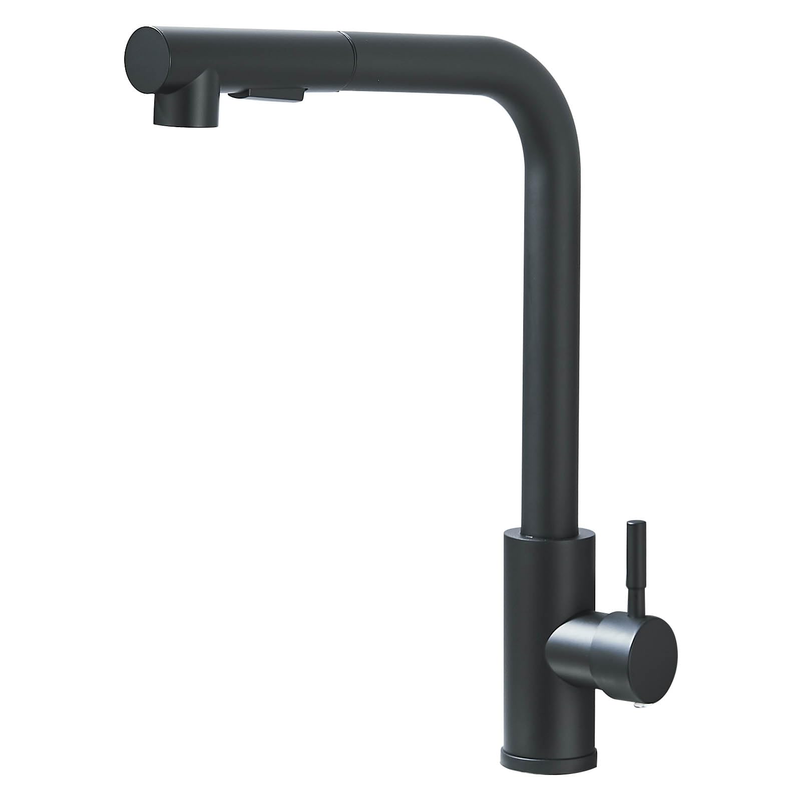 Robinet Cuisine Noir 2 Modes de Réglage avec Douche Extractible | JUNSHENG Robinet Cuisine Noir 2 Modes de Réglage avec Douche Extractible Mitigeur de Cuisine Pivotant à 360 Degrés