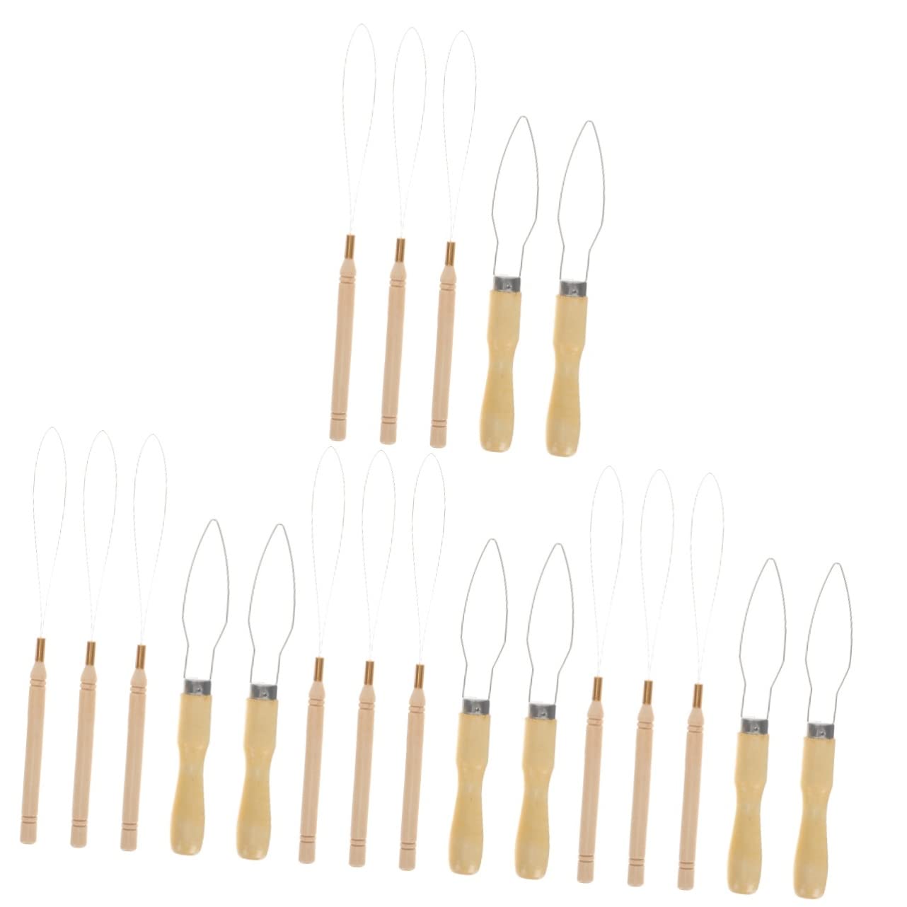 FRCOLOR 4 Set di Aghi per Perline in Acciaio Inossidabile Infila Ago Efficiente Strumento per Infilare Perline per Catene di Perline Facile da Usare Infila Ago Cucito A Mano 5 Pezzi * 4