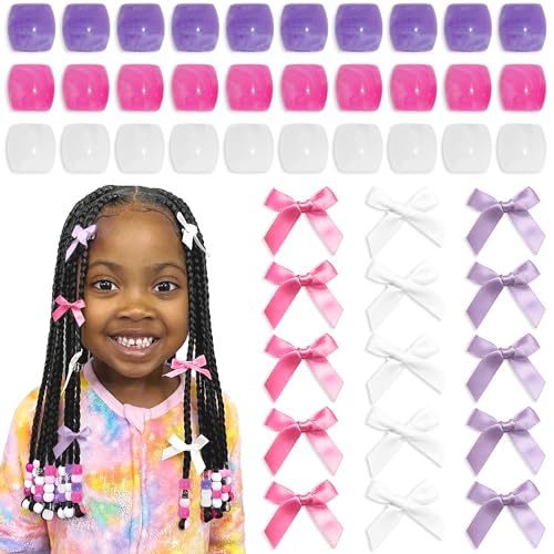 Pinzas para cabello moradas acrílicas para niñas