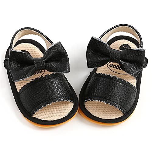 Image of RVROVIC Baby Boys Girls Sandals Premium Infant Summer Outdoor Shoes PU Lightweight Soft Anti-Slip Sole Toddler Prewalker