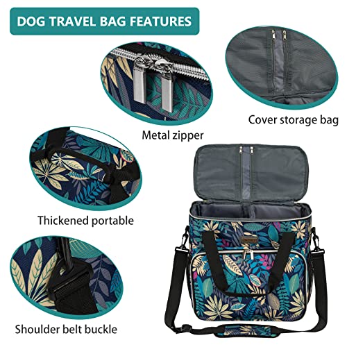 BAGLHER Dog Travel Bag, Pet Travel Bag (All Pet Travel Supplies), with 2 Pet Food Containers and 2 Collapsible Silicone Bowls; Essential Kits for Travel Hawaii - Image 5