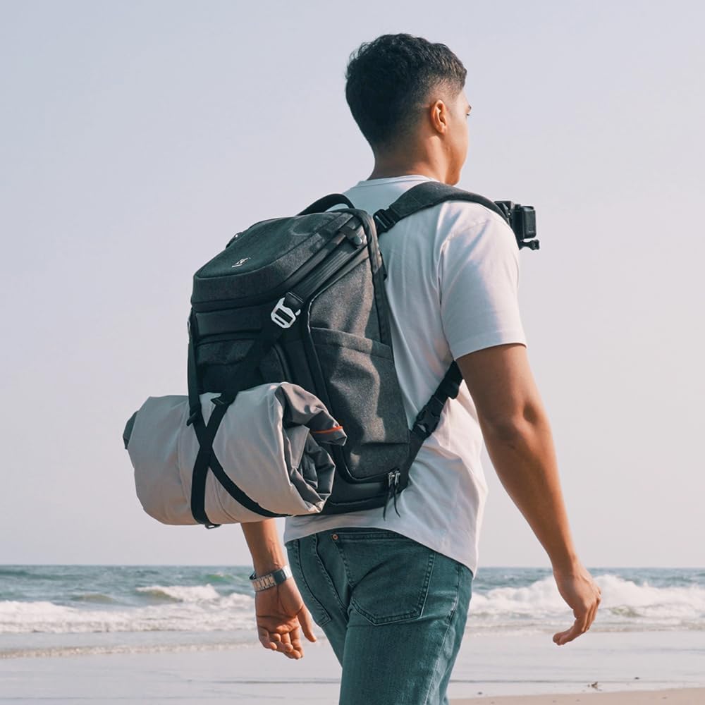 K&F CONCEPT Camera Backpack, DSLR/SLR Photography Waterproof Camera Bag with 15.6 inch Laptop Compartment Tripod Holder Raincover - Image 2